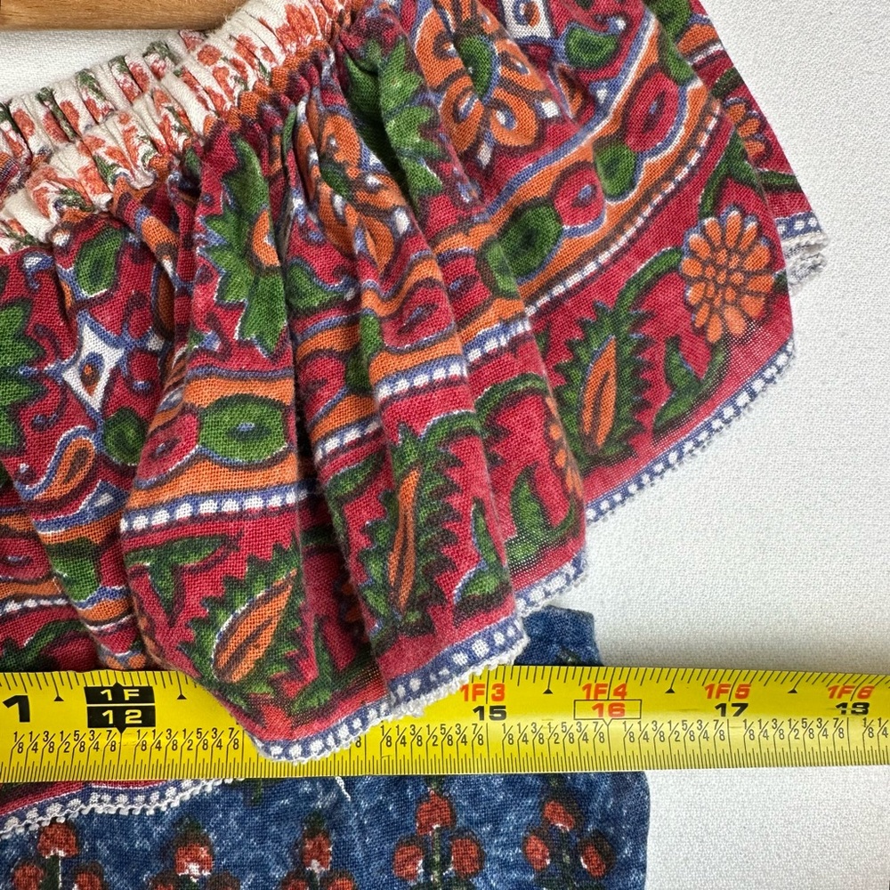 Faherty Ruffle Mixed Patterned Off The Shoulder B… - image 5